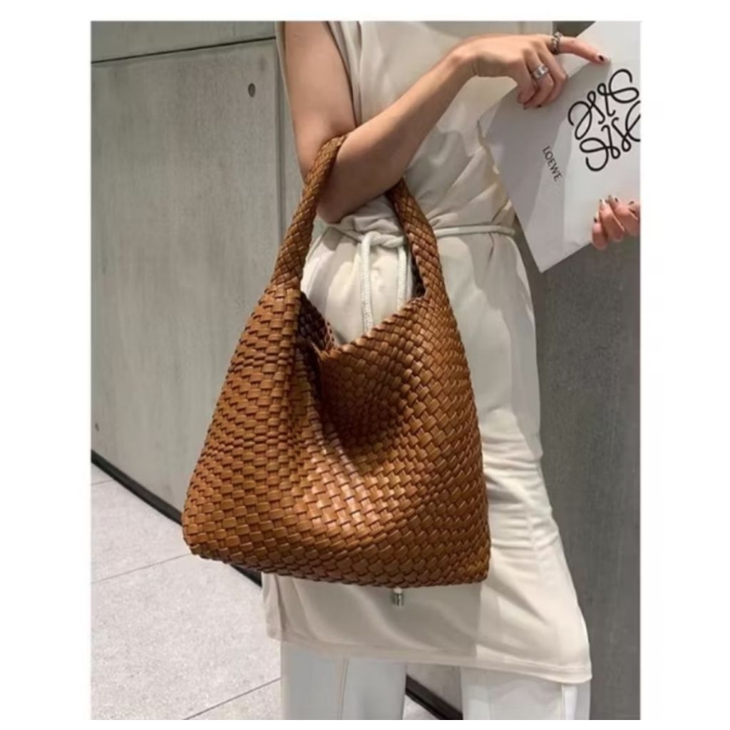 TAS HOBO ANYAM PREMIUM IMPORT TAS TOTE WANITA