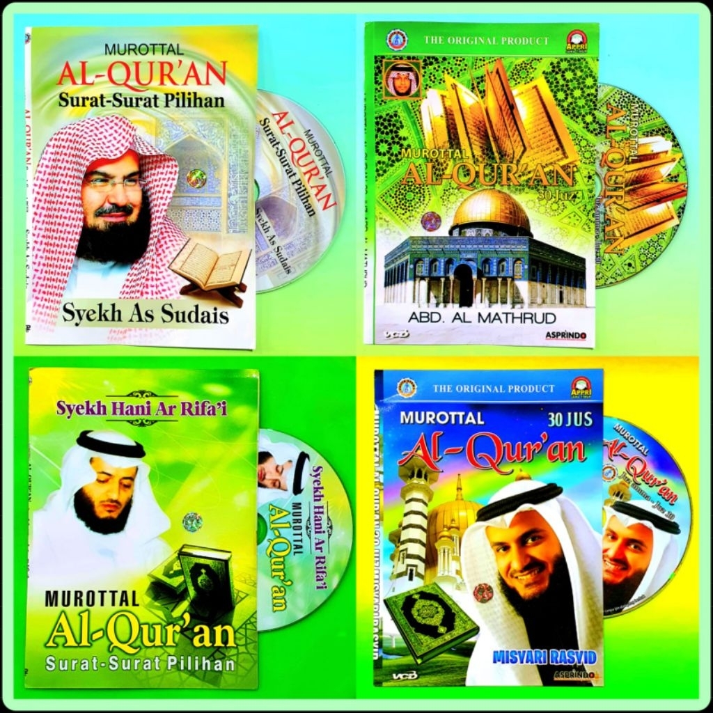 KASET VCD MUROTTAL AL QURAN-MUROTTAL ALQURAN 30 JUZ SURAT PILIHAN-MUROTTAL 30 JUZ SURAT PILIHAN-KASE