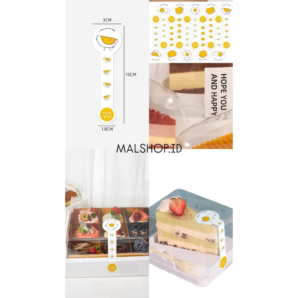 

1 LEMBAR ISI 10 PCS STICKER LABEL DESSERT THANK YOU FOR YOUR ORDER / HAVE A NICE DAY / (Malshop)