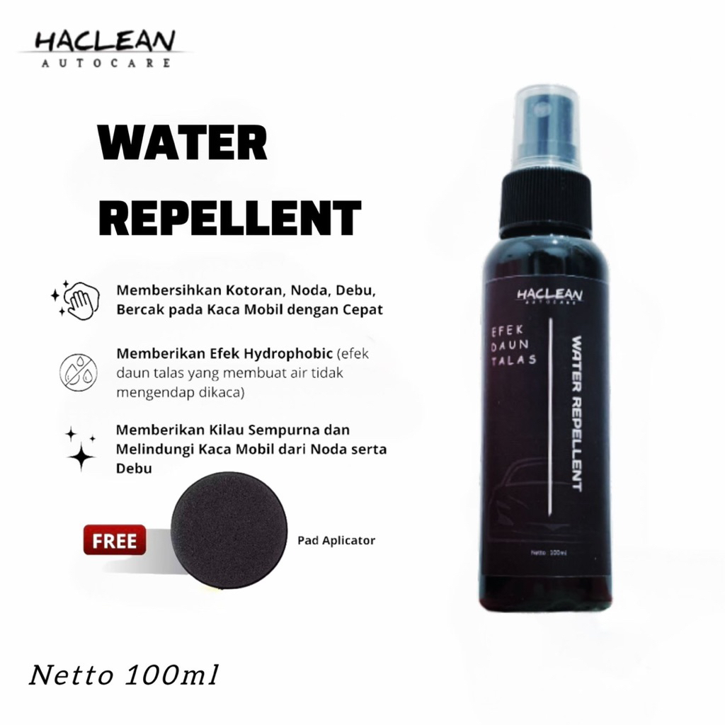 Efek Daun Talas Kaca Mobil Water Repellent Pembersih kaca efek daun talas 100ml