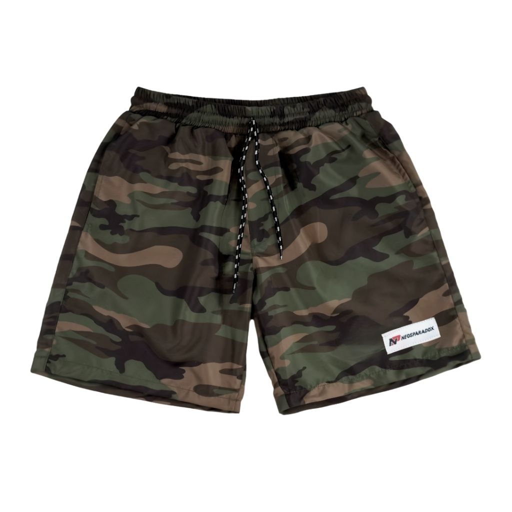 NEOSPARADOX - Celana Pendek Pria Boardshort Loreng Army Camo