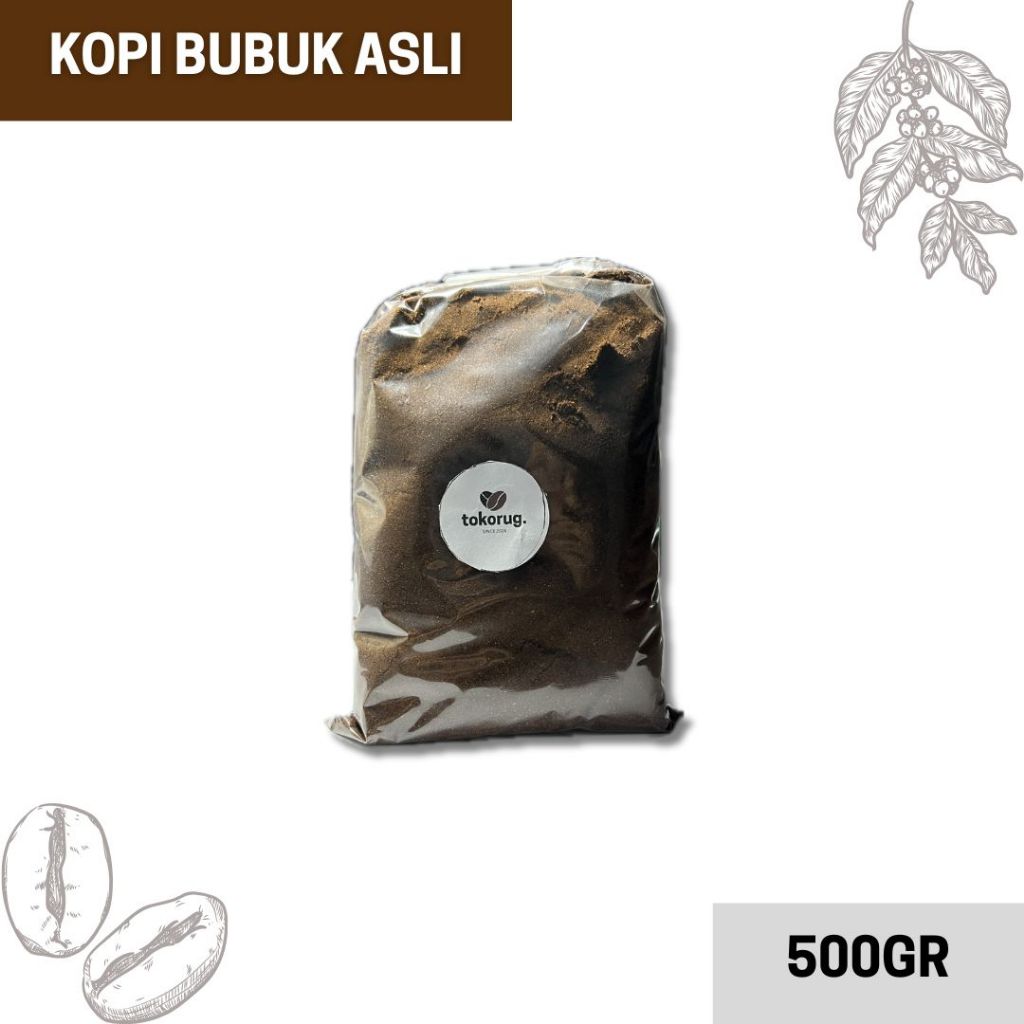 

tokorug - Kopi Bubuk Robusta Asli Berkualitas 100% Kopi Asli 500 Gram – Grade C