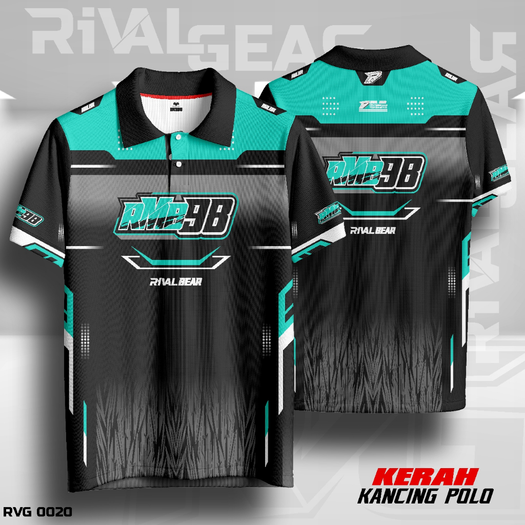 RVG 0020 Jersey Kaos Kerah Polo Team Racing Free Request Nama Team