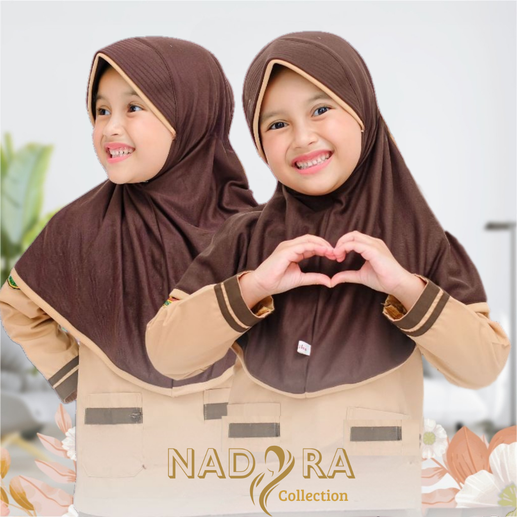 Kerudung Pramuka Anak sd Jilbab Instan anak sd