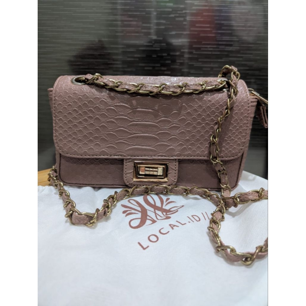 PRELOVED KYRA BAG NUDE HEYLOCAL.ID