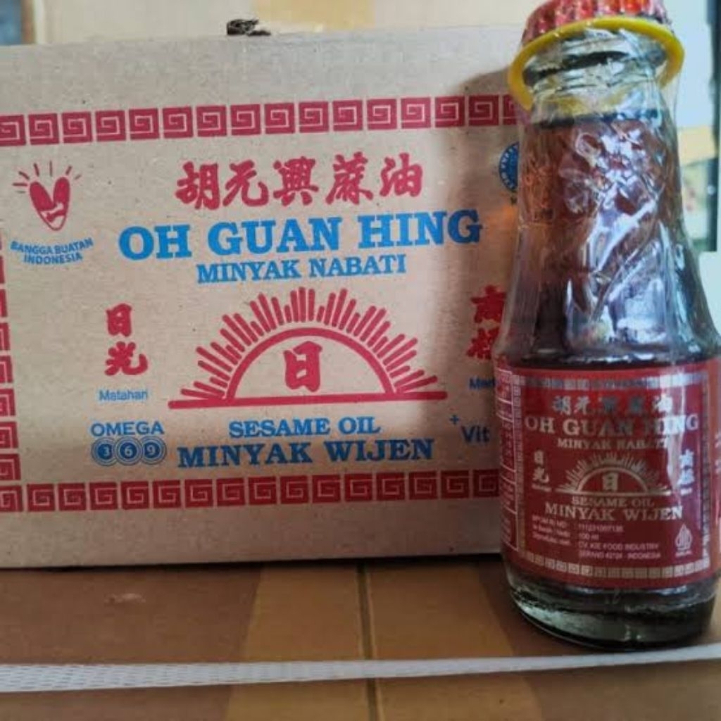

minyak wijen oh guan hing 100ml 1lusin