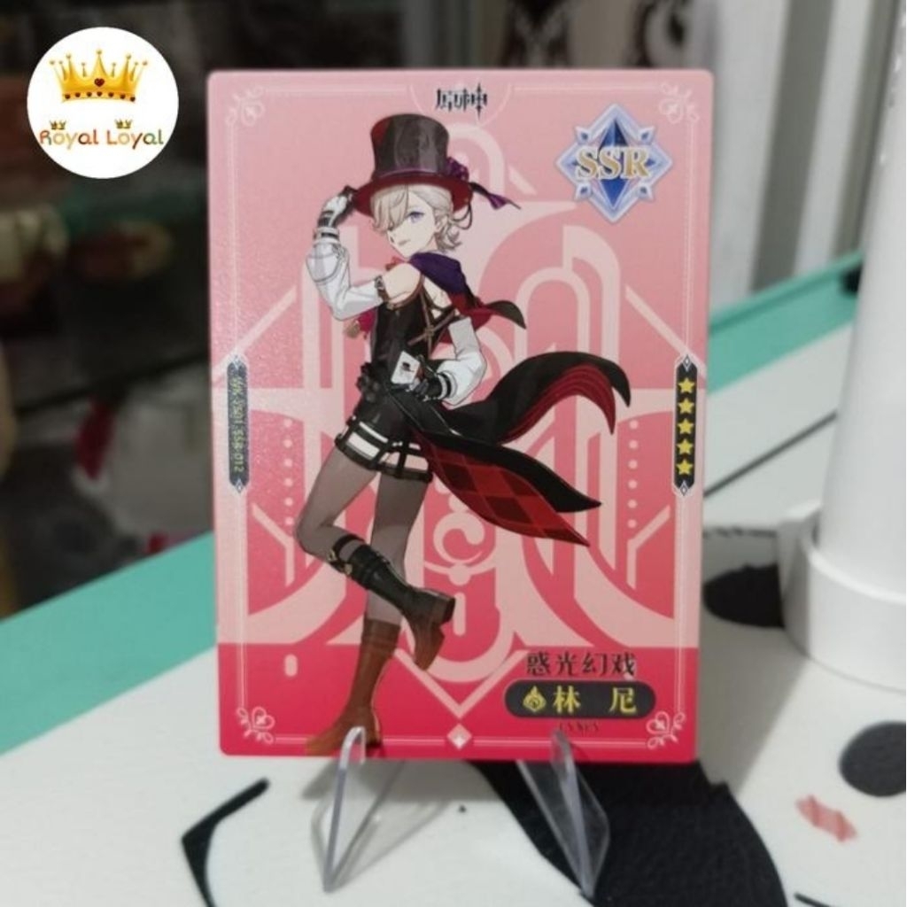 Lyney Kartu Collection CCG Genshin Impact SSR Tebal Card - (SSR-012)