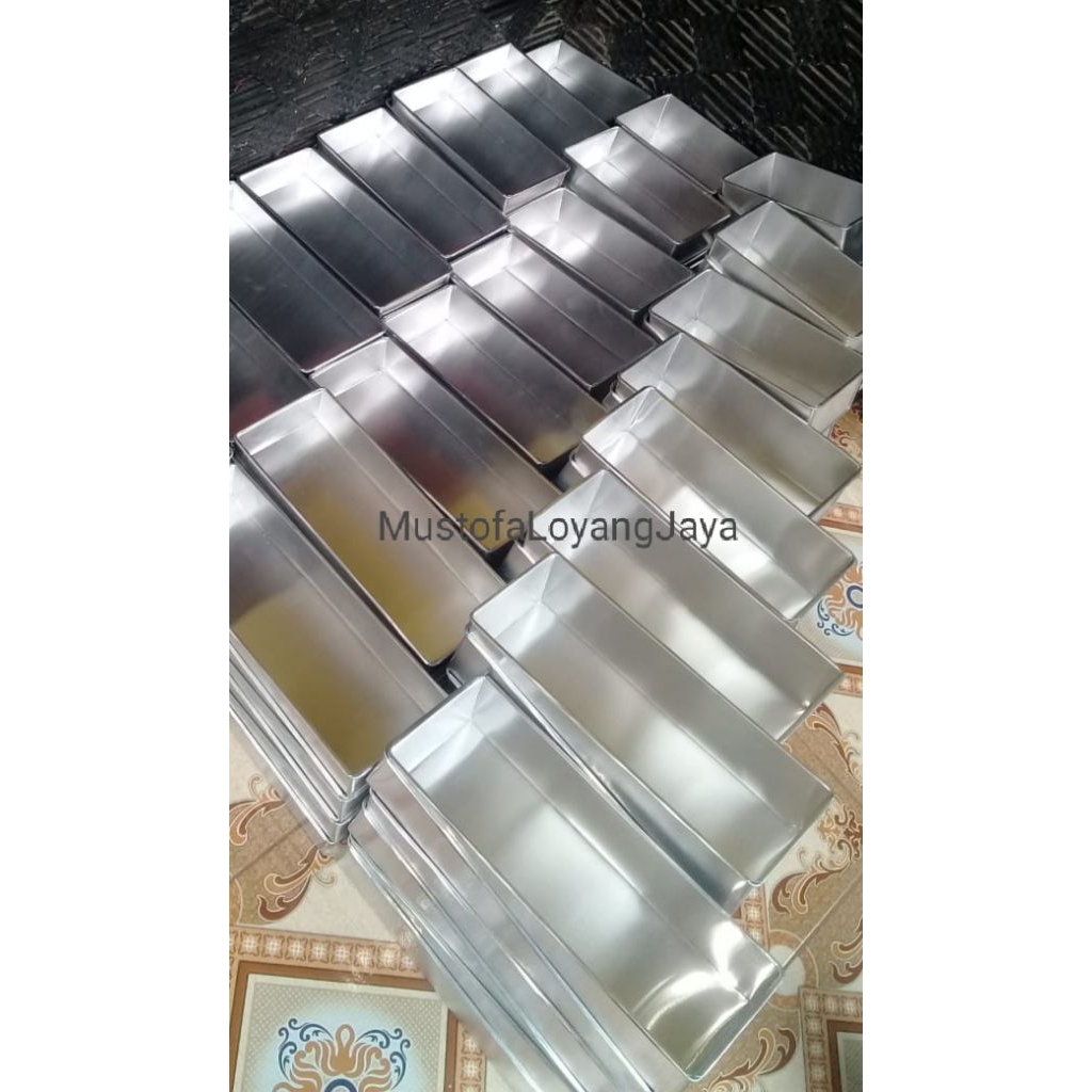 Loyang Brownies bahan Aluminium 20x10x5cm
