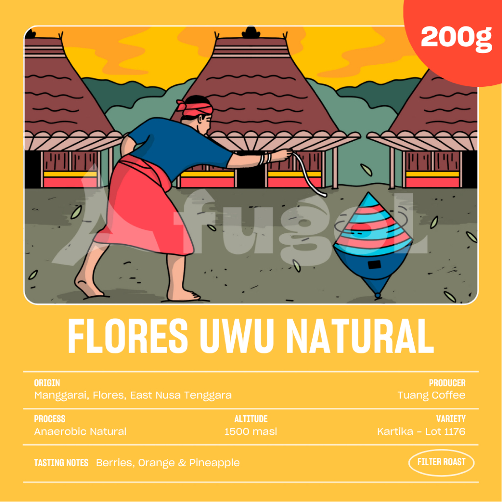 

Biji Kopi Arabika FLORES UWU ANAEROBIC NATURAL (200 gram) Specialty Arabica Coffee