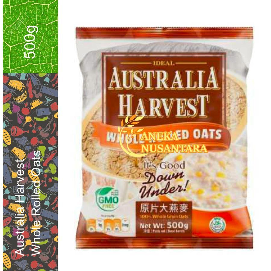 

Australia Harvest Whole Rolled Oats 500g Oatmeal Sereal Oat Cereal Australia 500 gram
