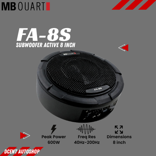 Subwoofer Mobil Active MB Quart - MB Quart FA-8S - Subwoofer Active 8 Inch - Premium Quality