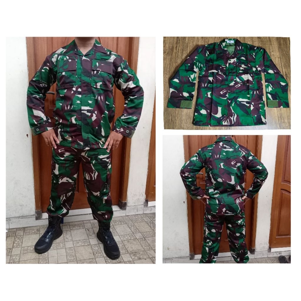 BAJU SERAGAM PDL TNI BALOTELI WOOL PURING RESLETING