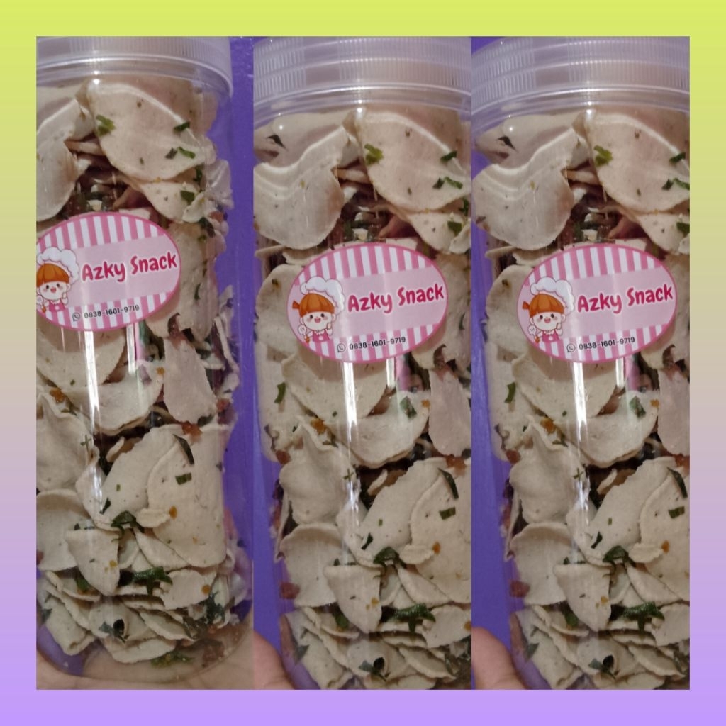 

Basreng asin original daun jeruk toples isi 280 gram | Keripik basreng kriuk renyah asin original | Basreng original asin kriuk toples | Keripik basreng | Basreng asin daun jeruk | Basreng