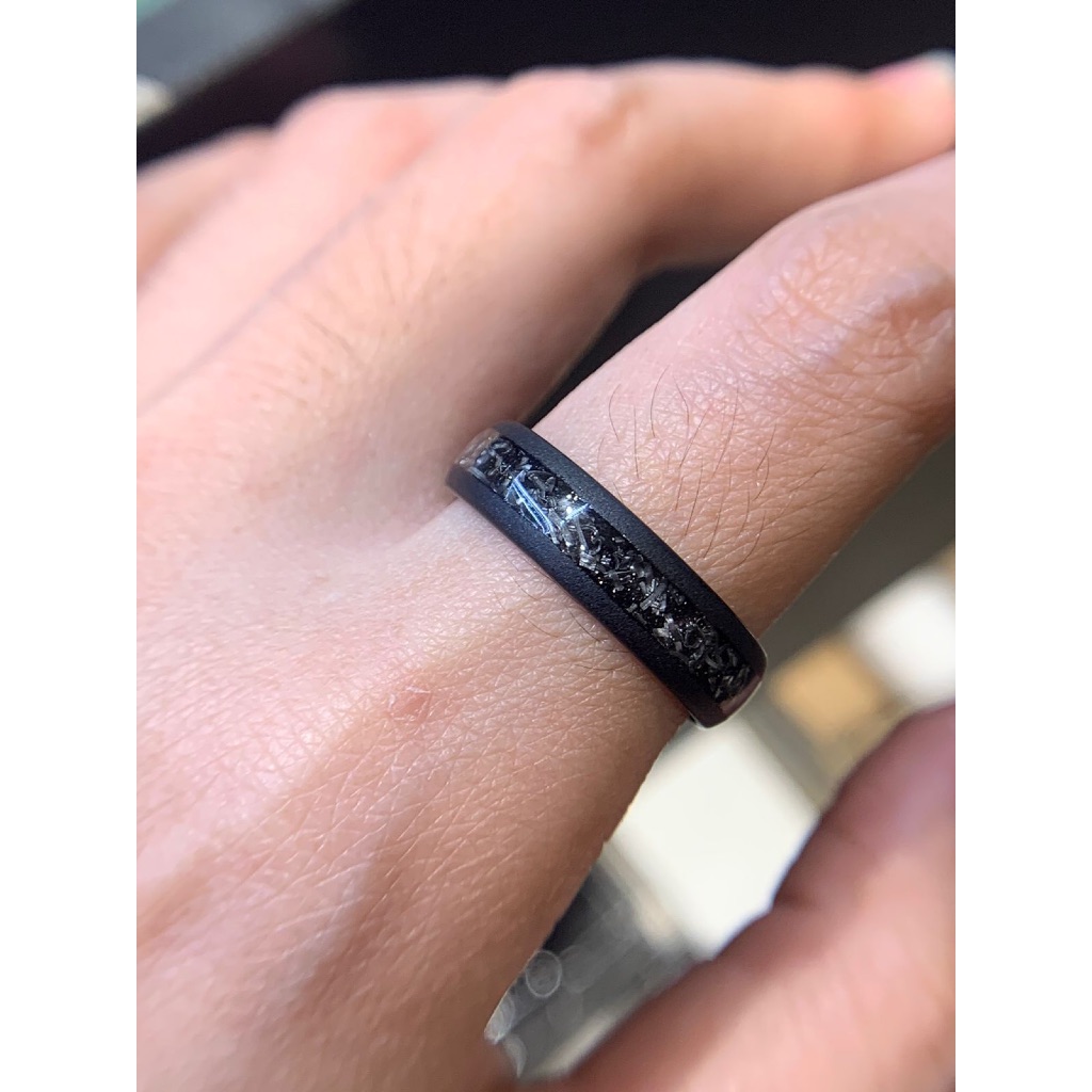 Nine Worlds Ring Svartalheim Meteorite Sandblast NW-00530