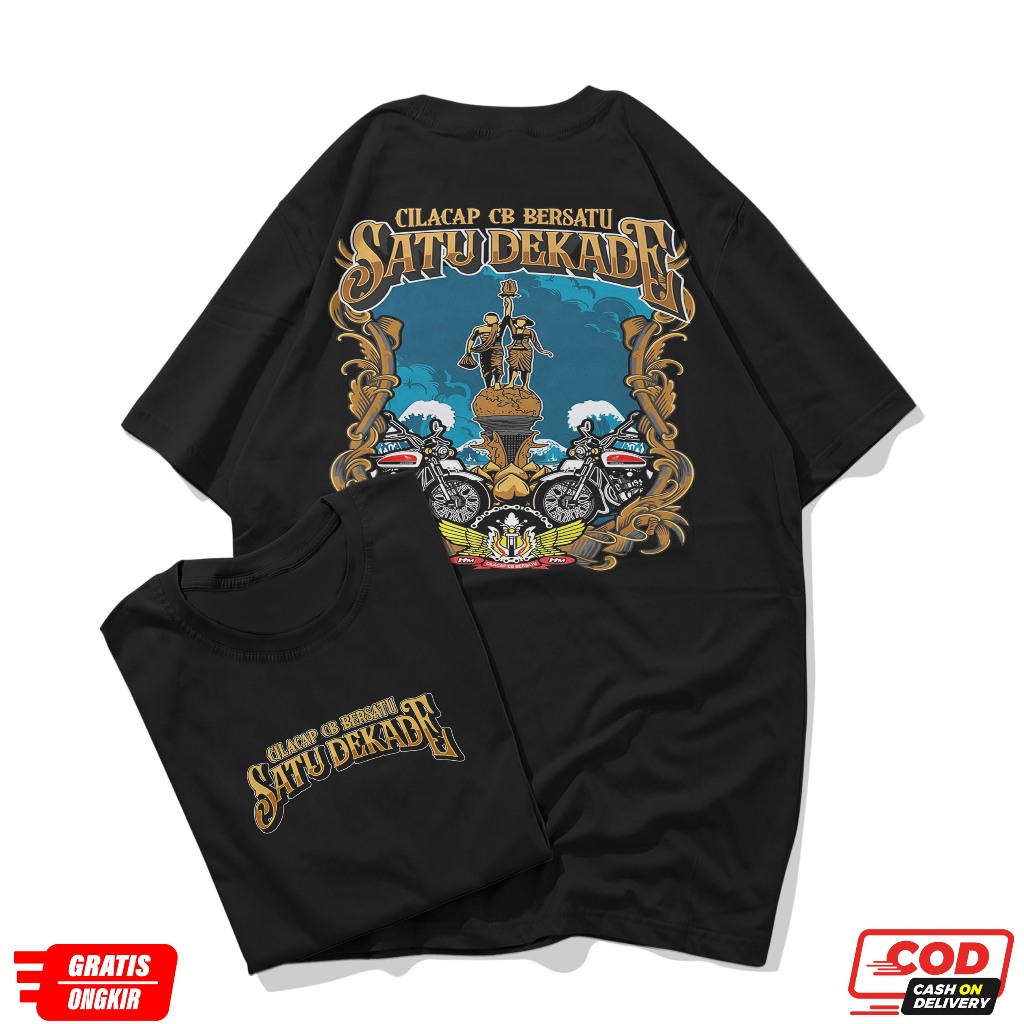 Kaos Merchandise Satu Dekade CILACAP CB BERSATU Kaos Acara Satu Dekade Cilacap CB Bersatu