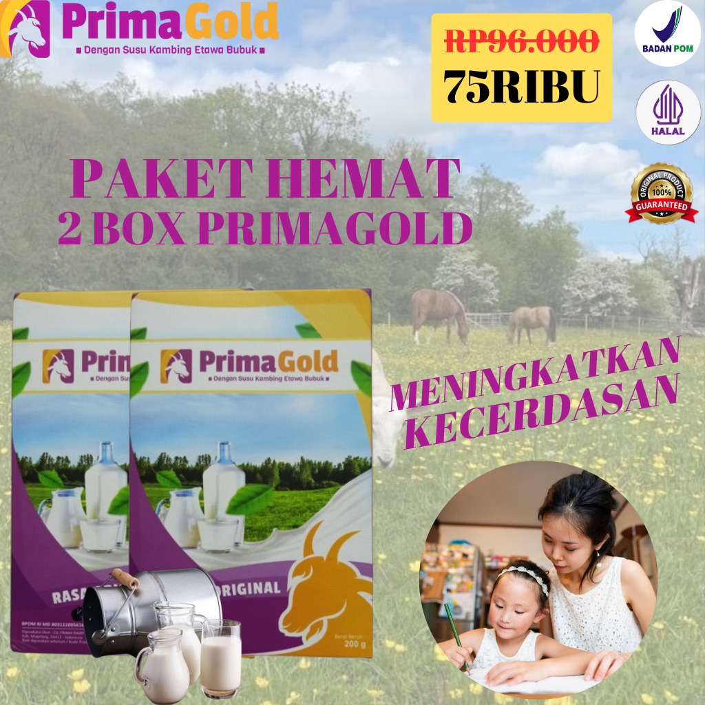 

2 BOX Primagold Susu Kambing Etawa Membantu Menjaga Kesehatan Jantung Alami Q3A0