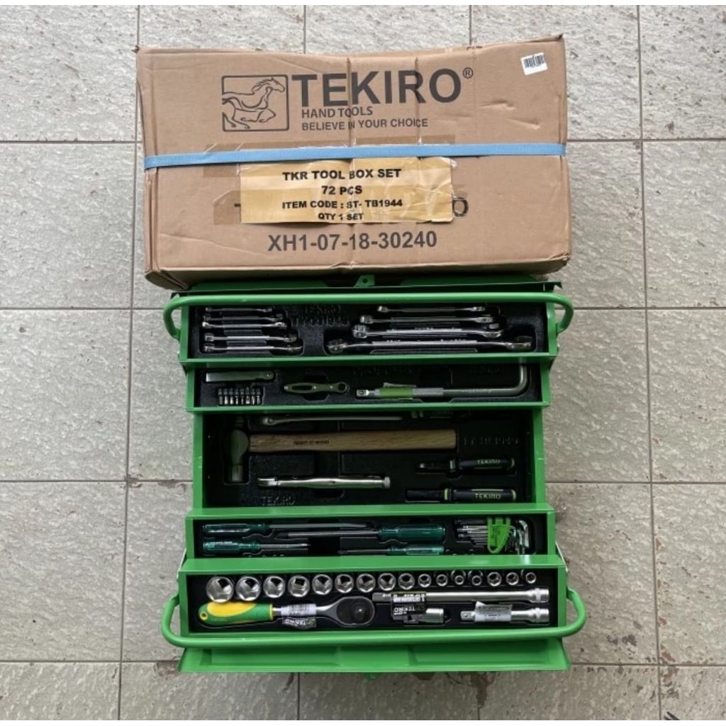 tekiro tool box set 72 pcs