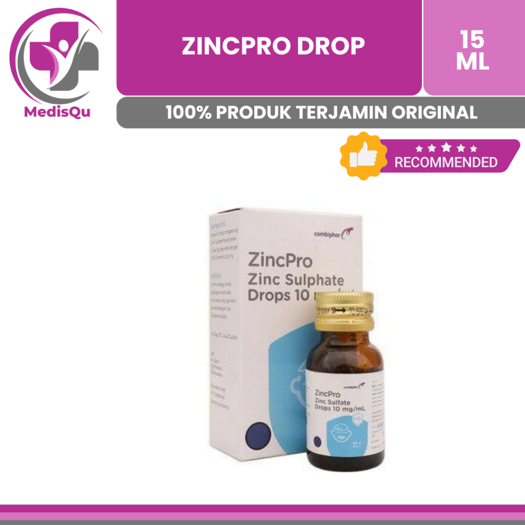 ZINCPRO DROP 15ML | BOTOL SUPLEMEN ZINC MENGATASI DIARE PADA ANAK