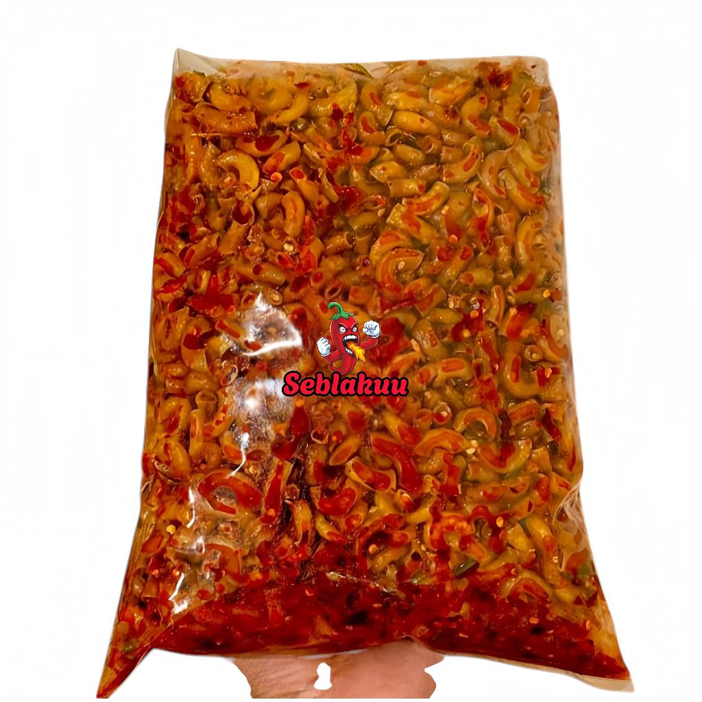 

Makaroni Cikruh Pedas Original Renyah Gurih Daun Jeruk Ekstra Bumbu Melimpah Isi 500g