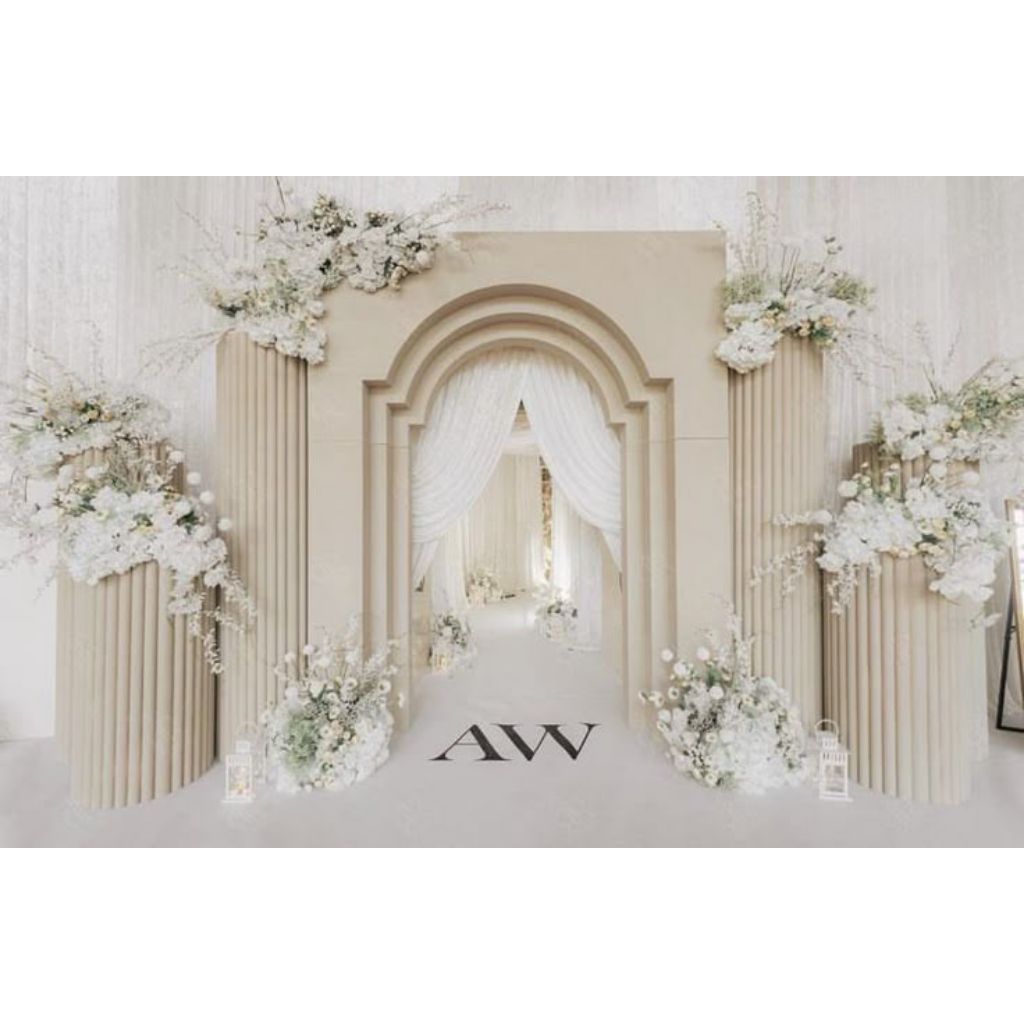 backdrop | pintu masuk dekorasi pernikahan | backdrop pintu masuk