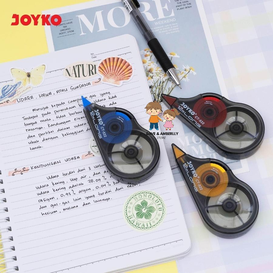 

JOYKO Tipex Kertas / Tipex Pita / Correction Tape 12 meter CT-522