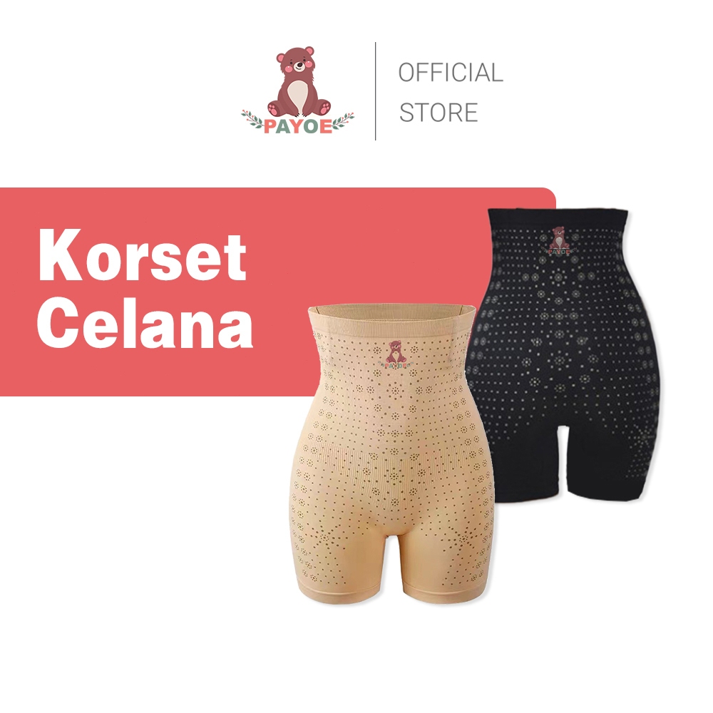 PAYOE Korset Celana Pendek  Korset Celana Pelangsing Perut Celana Corset Pelangsing Perut Legging Ko