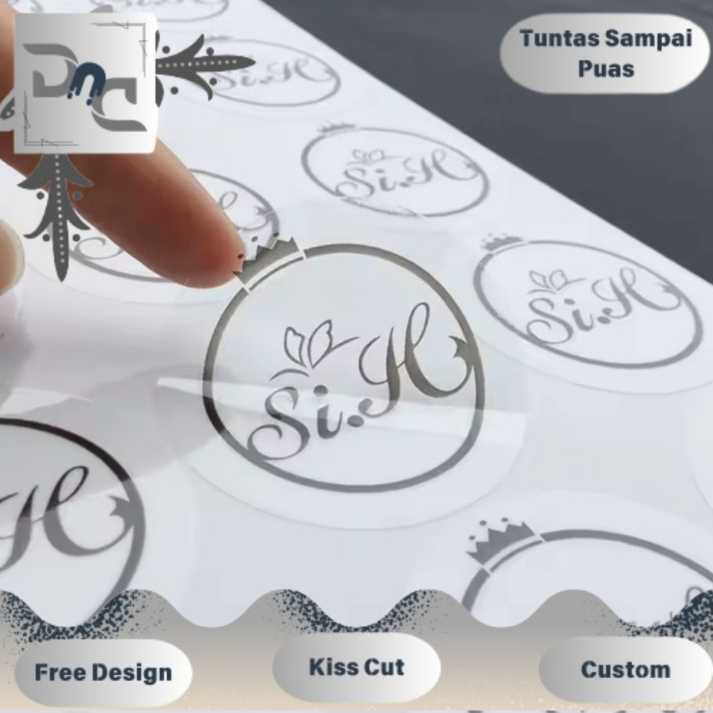 

SBV 2-7 Cetak Stiker Dnd Logo Olshop Custom Sticker Label Anti Air