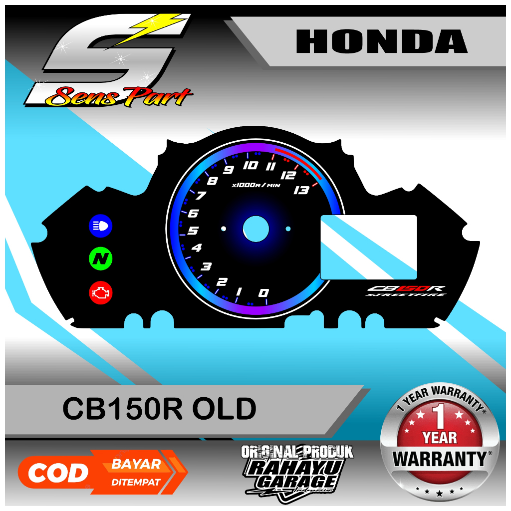 PAPAN SPEEDOMETER CUSTOM HONDA CB150R OLD PANEL SPEEDOMETER CUSTOM HONDA CB150R OLD