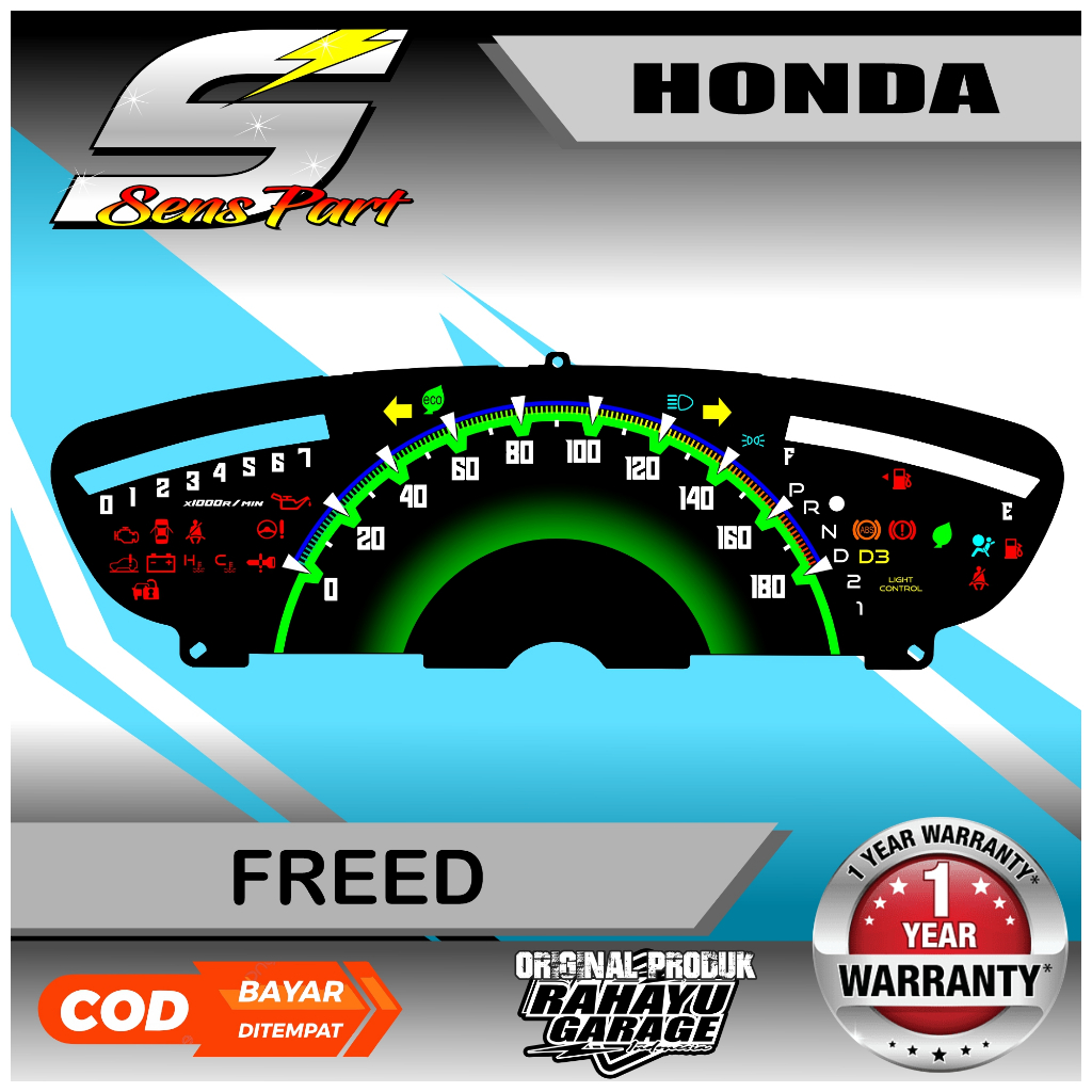 PAPAN SPEEDOMETER CUSTOM HONDA FREED PANEL SPIDOMETER CUSTOM HONDA FREED