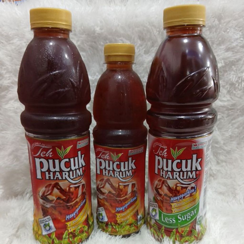 

Teh pucuk harum dengan berbagai ukuran 350ml - 500ml