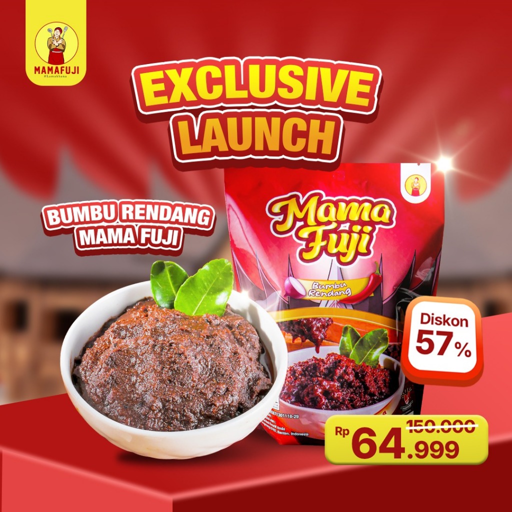 

[NEW LAUNCHING] Mamafuji - Bumbu Rendang Siap Makan 250gr (Hanya Topping Bumbu Tanpa Daging)