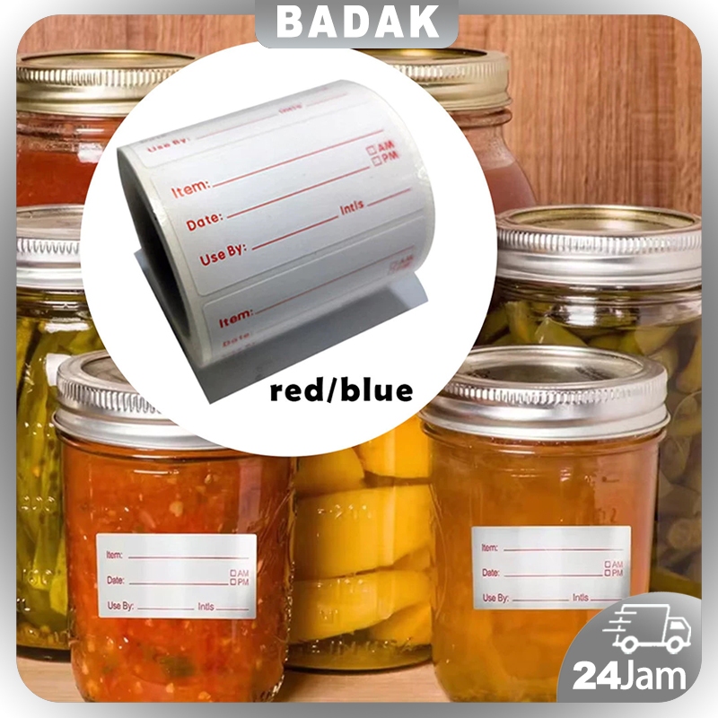 

Food Label Waterproof Stiker Tanggal Kadaluwarsa/ Label Tanggal Isi/ Label Penyimpanan Makanan