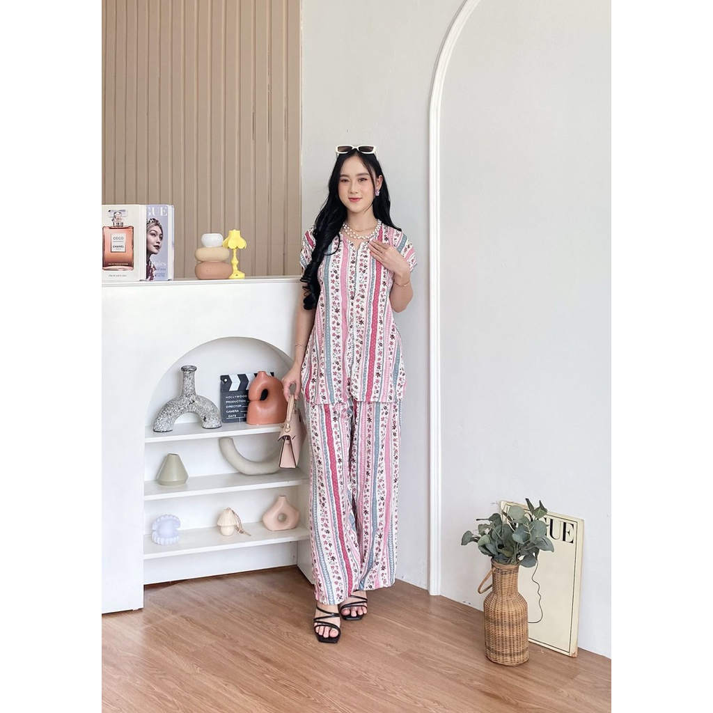 One Set Kekinian Rayon premium - Aisha set panjang