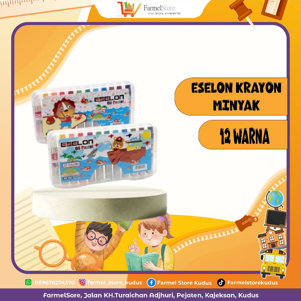 

Eselon Crayon Oil Pastel(Isi 12 Warna)