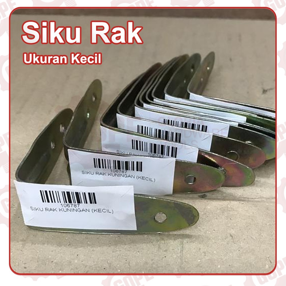 Siku Rak Kuningan Kecil Siku Besi Furniture Lemari Per Pcs