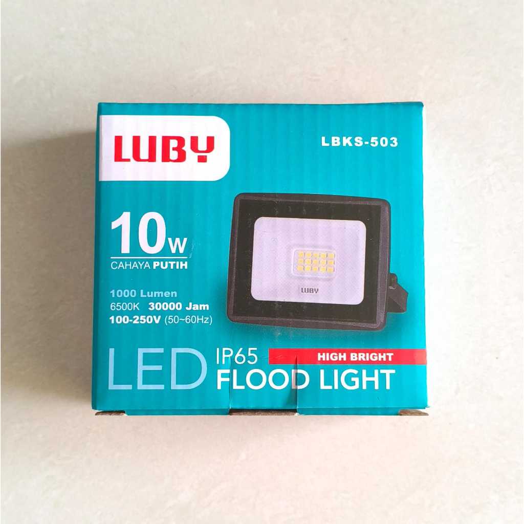 LBKS-503 Lampu Sorot LUBY 10 watt Lampu Tembak 10 Watt Flood Light LED 10w Luby LBK503