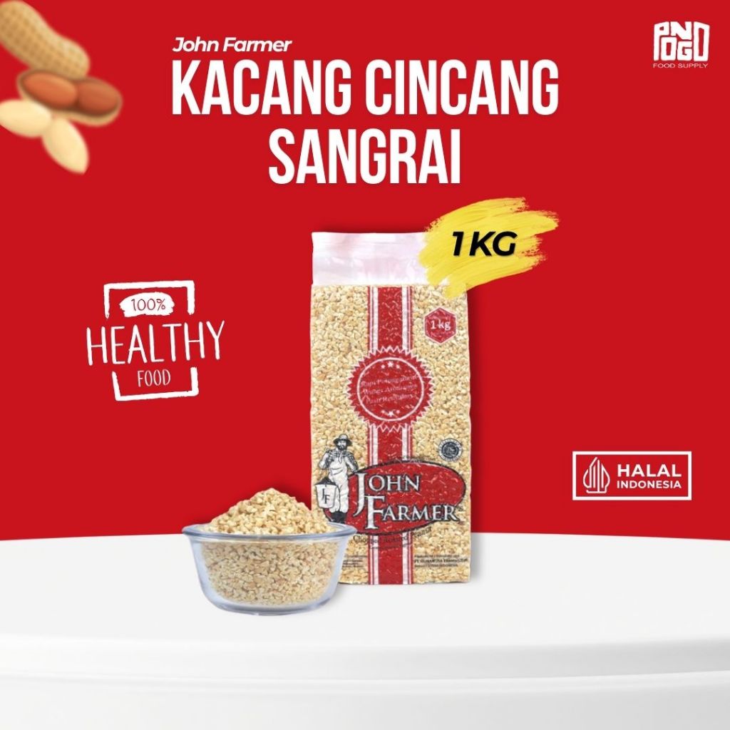 

John Farmer Chopped Roasted Peanut 1kg | Taburan Kacang Cincang Sangrai Panggang