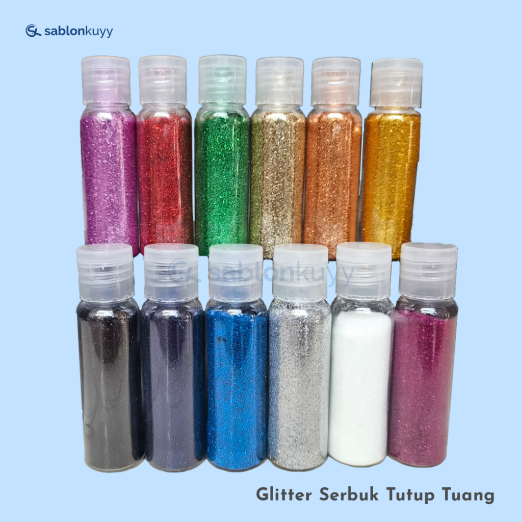 

Bubuk Glitter 30 Gram Botol Tutup Tuang Praktis