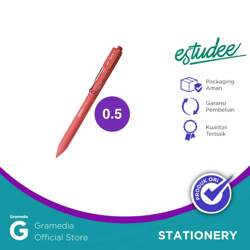 

Gramedia Cirebon - ESTUDEE SORA GELPEN 0.5 INK BLACK - CORAL EGP-242
