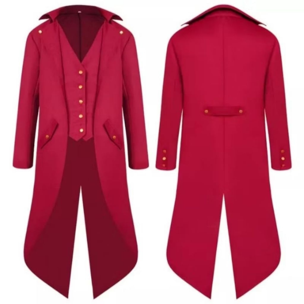 Jaket Jubah Pria/Jas Panjang Pria/Jaket Anime Korea