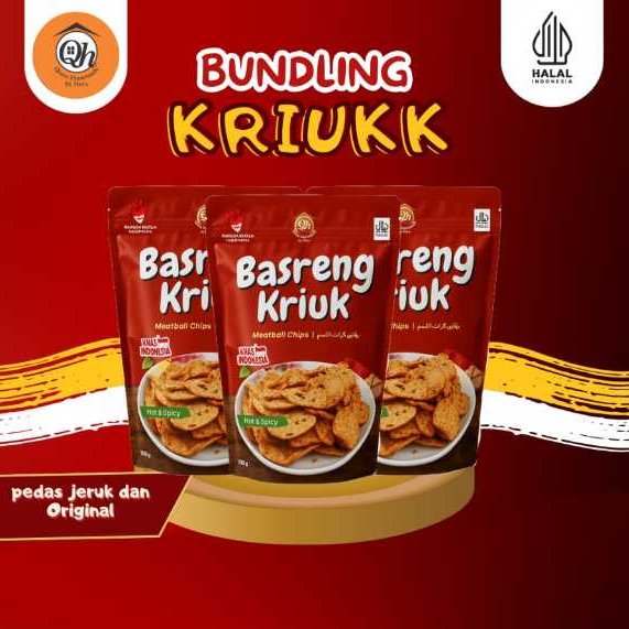 

Paket Bundling Hemat 3pc Basreng Kriuk Qianahomemade 100g Khas Sukabumi