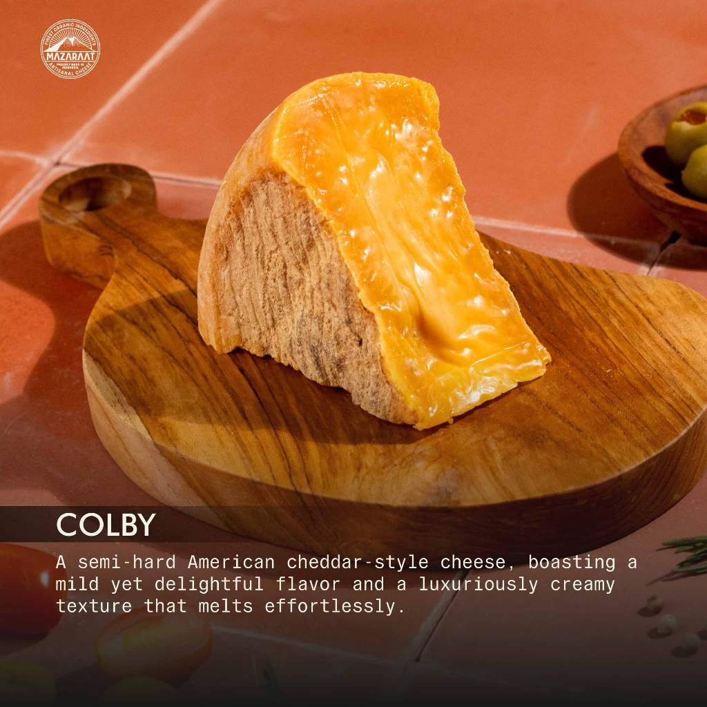 

Mazaraat Gourmet Bali Official - Keju Colby (Red Cheddar) Mazaraat - 200 Gram