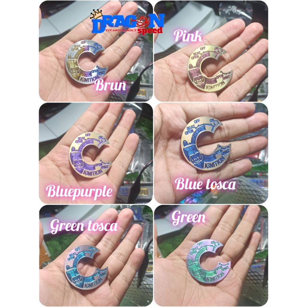 Emblem cover kunci kontak titanium yamaha mio gear mio m3 original vietnam