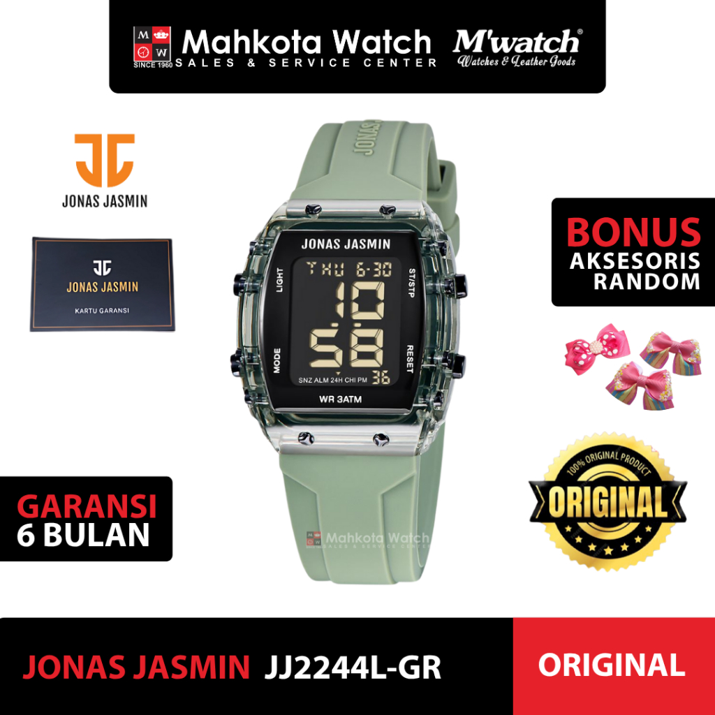 JAM TANGAN WANITA JONAS JASMIN JJ2244L-GR ORIGINAL