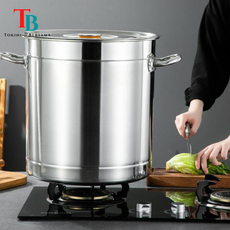 Ay00 Panci stock 30 cm pot Panci bakso panci kukus steamer stainless 25 cm 30 cm 35 cm 40 cm