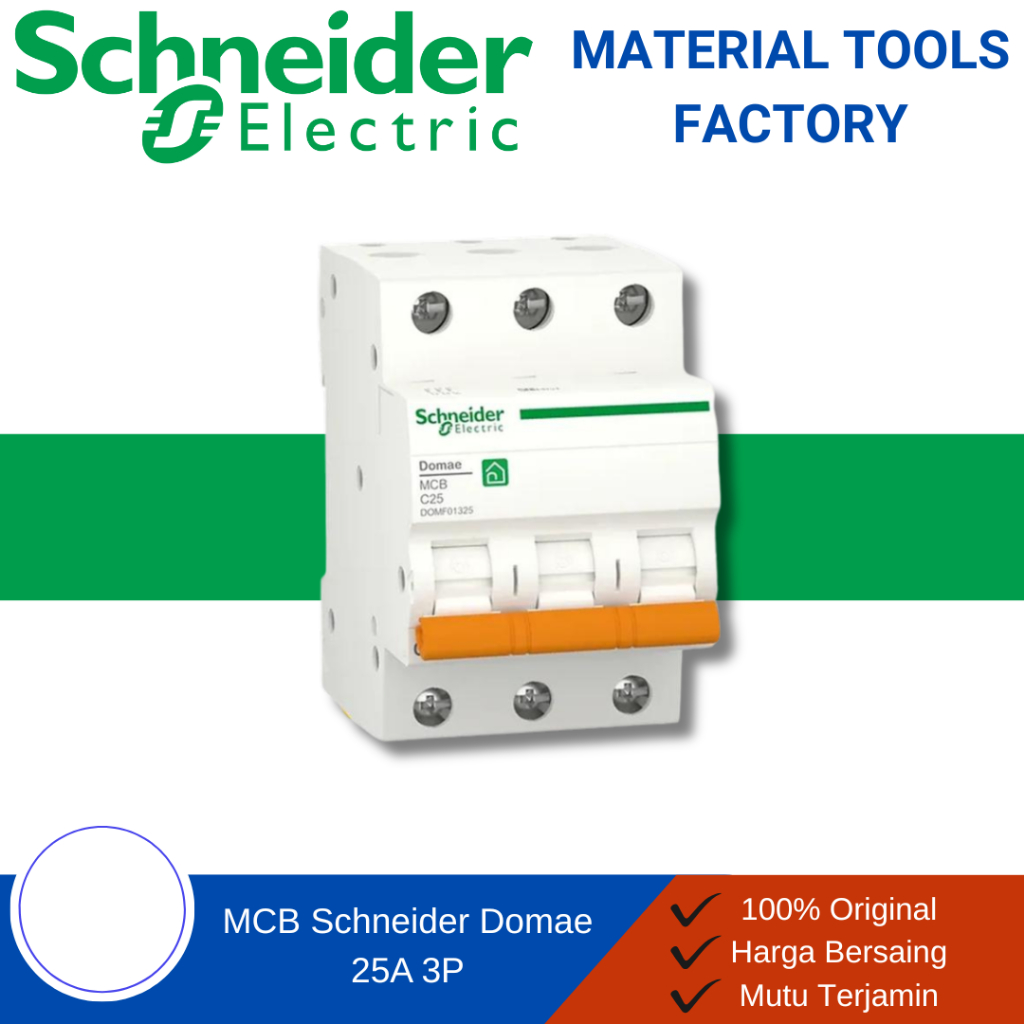 MCB - MCB Schneider - MCB 2 Phase - MCB Schneider 3 Phase Domae 25A
