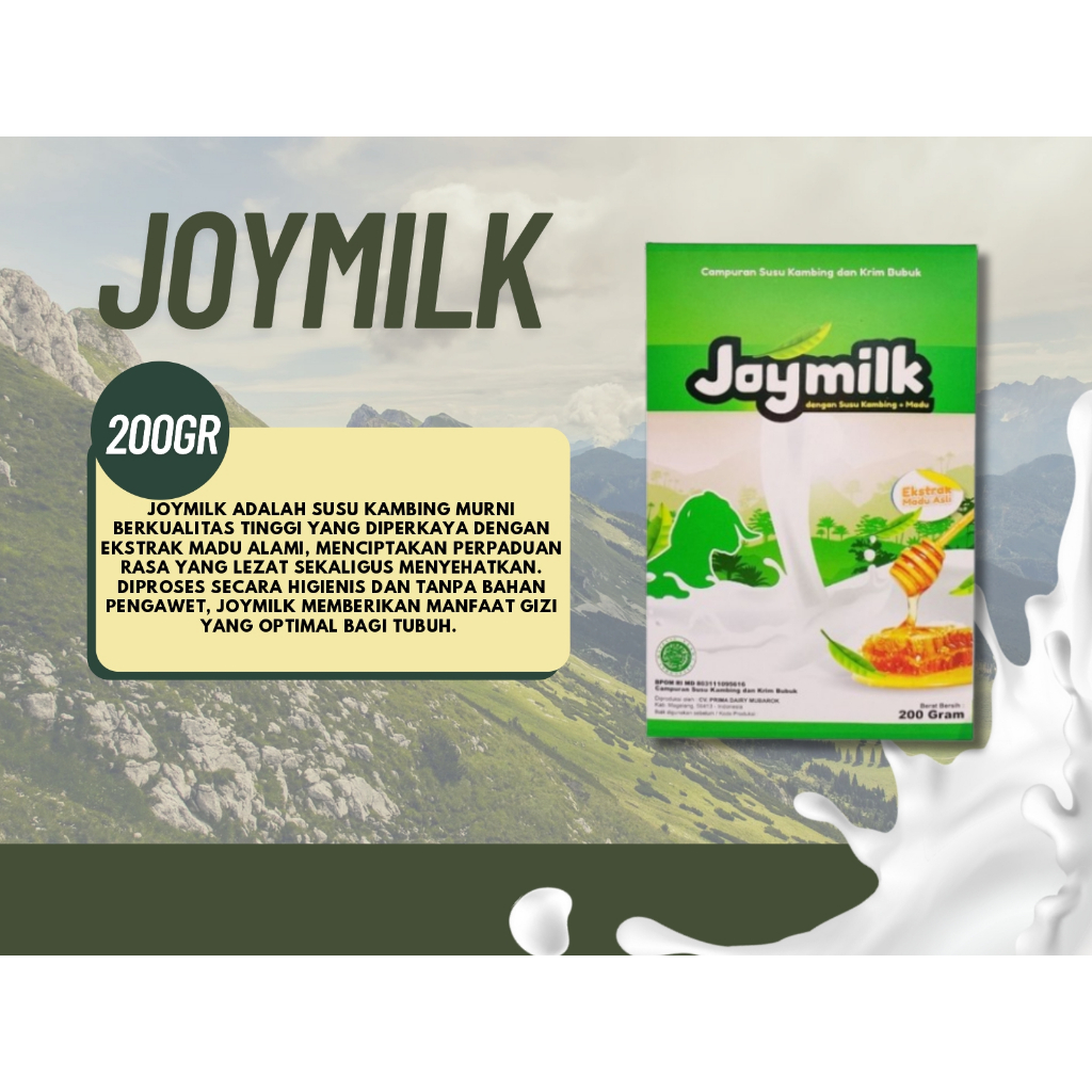 

Susu Kambing Plus Madu JOYMILK 200 Gram Original