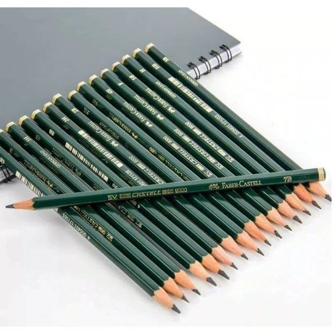 

(sko) Pensil Faber-Castell 2B 3B Ujian Sketsa / Pencil Faber Castell 9000 Alat Tulis Pena 2 3 B Ecer Satuan