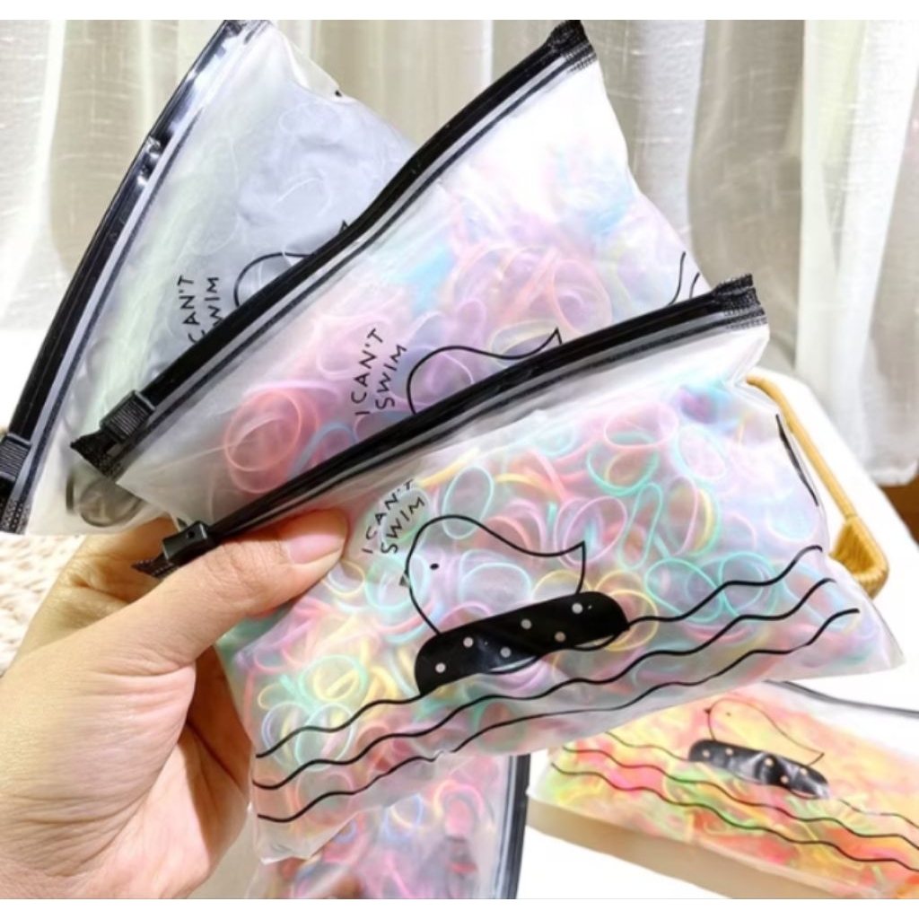 Karet Rambut 1000pcs / Ikat Rambut Warna Warni / Ikat Rambut