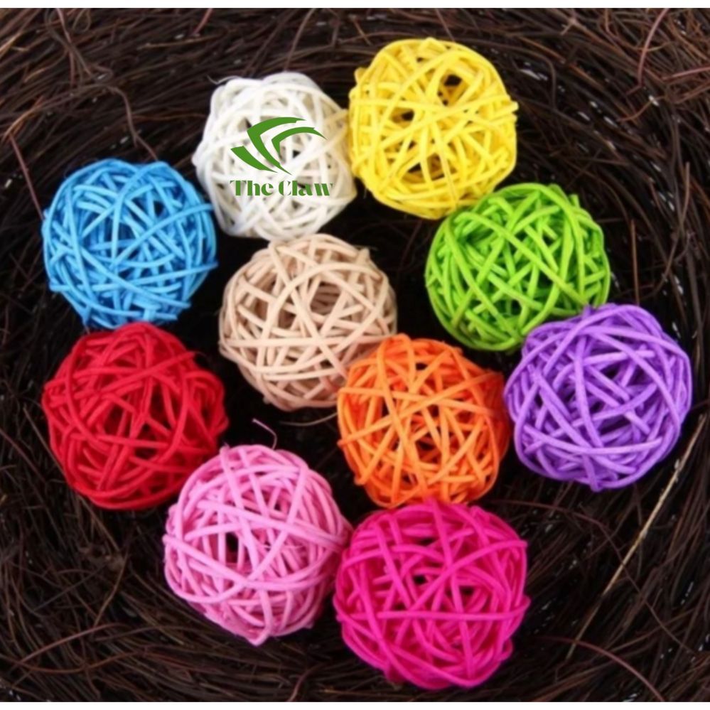 (The Claw) Mainan Hamster Kucing Anjing Bola Lonceng Rotan Tangkap Cat Dog Chaser Toy ukuran Besar